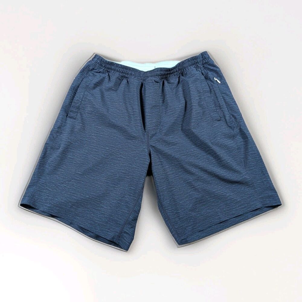 Birddogs Shorts Mens XL Blue Lined Elastic Waist Drawstring Performance Shorts
